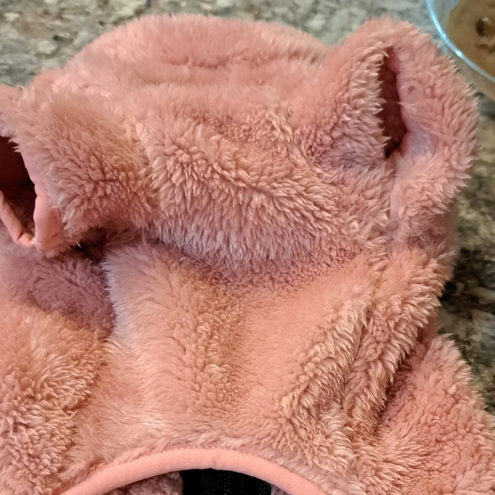 Nwt Pink Fleece Dog Jacket - Picture 4 of 5